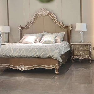 Cama Tapizada con Diseño <span class=keywords><strong>Provincial</strong></span> Francés, con Estructura de Madera de Palisandro Tallada, Ecológica - Product Image 5