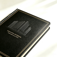 Carnet de notes exécutif personnalisé en PU, avec couverture rigide embossée, ensemble de journaux, cadeau d'entreprise