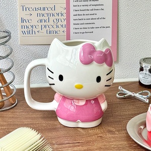 Nueva Taza de Oficina con Diseño de Gatito Sanrio <span class=keywords><strong>Kawaii</strong></span>, Linda Taza con Lazo, Estilo Americano, Aislada al Vacío, Ecológica, Mantiene la Temperatura por 6 Horas - Product Image 3