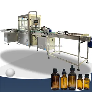 Full Automatic Glass Plastic Vial Syrup Ampoule Filling And Sealing Machine For Liquid Bottling Line