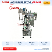 Ligne de production automatique de remplissage d'huile de silicone, de bouchage, de scellage à la feuille refroidie par eau et d'étiquetage 25-30ml 1000BPH