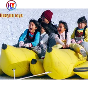 एकल/डबल ट्यूब बर्फ और पानी उड़ान केले नौकाओं Inflatable केले नाव Inflatable बर्फ केले नाव