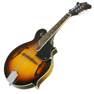 <span class=keywords><strong>Mandoline</strong></span> IRIN F Style, corps entièrement en bois massif, 8 cordes, finition Sunburst, 70 cm, avec étui rigide - Product Image 2