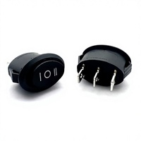 Bouton de commande Chuangshuo ovale à 3 pattes et 3 vitesses pour bouilloire électrique, mini-cuiseur électrique, interrupteur de lampe de bureau
