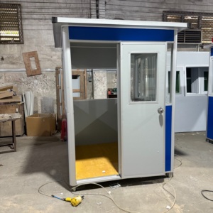 Caseta de Vigilancia Prefabricada de Ensamblaje Rápido, Pequeña, para Exteriores, para Control de Tráfico, Venta de Boletos de Estacionamiento, Caseta de Seguridad Portátil - Product Image 3