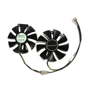 พัดลมระบายความร้อน GPU PowerColor Red Devil RX470 RX480 RX580 สำหรับการ์ดจอ <span class=keywords><strong>Radeon</strong></span> Red Dragon AX <span class=keywords><strong>RX</strong></span> 480 <span class=keywords><strong>470</strong></span> 580 ใช้แทนได้ - Product Image 1