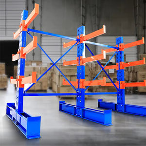 Estantes de almacenamiento en voladizo de alta resistencia Solución de sistemas de estantería en voladizo naranja Estante de acero en voladizo para almacén - Product Image 2