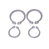 DSH 100Pcs Din471 SS304 C Type Hole Internal Circlips Retaining Ring 47-54 HRC Plain Finish 8.3mm Inner Diameter 1mm Thickness
