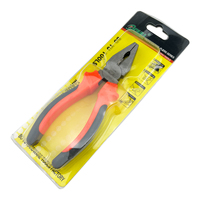 Pince multifonction combinée 6 pouces en acier au carbone, qualité DIY, personnalisable OEM, avec poignée en plastique, kit d'outils à main, directement de l'usine