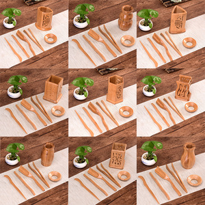 Juego de té de los Seis Caballeros al por mayor de fábrica, accesorios de bambú para el juego de té Kung Fu, productos artesanales de bambú y madera. - Product Image 3