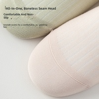 Fengmei – bas en soie de mûrier pour femmes, chaussettes longues fines à rayures verticales, respirantes, post-partum, élastiques, sans couture, pour l'été