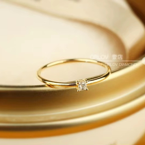 R029 -925 スターリングシルバー 14K ゴールドメッキリング レディース デイリー ジルコンリング ミディリング 香港サイズ - Product Image 2