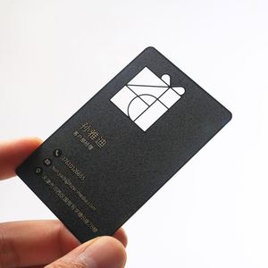 บัตรเครดิตขนาด CR80 แบบด้าน พิมพ์โลโก้ตามสั่ง บัตรธุรกิจโลหะ NFC - Product Image 3