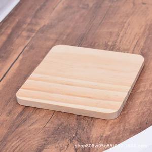 Sous-verre rond en bois naturel, tapis isolant thermique pour porte-tasses à thé et café, couleur unie, fabriqué au Shandong 05022 - Product Image 4