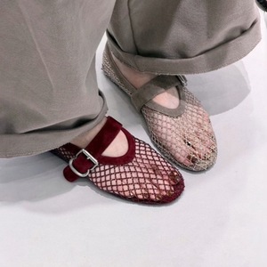 Zapatos Planos <span class=keywords><strong>de</strong></span> Mujer Estilo Mary Jane para Verano, Cómodos y Transpirables con Diseño <span class=keywords><strong>de</strong></span> Malla y Diamantes Brillantes, a la Moda - Product Image 2