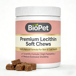 Lécithine <span class=keywords><strong>de</strong></span> <span class=keywords><strong>soja</strong></span> à faible MOQ pour chiens – Supplément en gros pour la peau et le pelage des chiens – Soutien <span class=keywords><strong>de</strong></span> santé en vrac pour chiens, chats et animaux seniors - Product Image 1