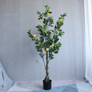 Nuevos productos al por mayor bonsái artificial realista, limonero para decoración del hogar o de la boda, material plástico - Product Image 3