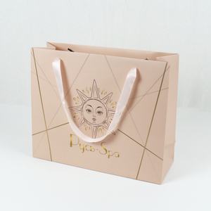 Bolsas de Regalo de Boda Color Rosa Crown Win, Bolsas de Papel de Lujo con Logotipo Personalizado y Laminación para Velas - Product Image 4