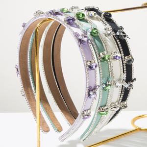 Diadema Elegante con Lazo de Diamantes de Imitación, Diadema Brillante con Cristales, Accesorio para el Cabello para Fiestas - Product Image 1