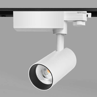 ETL T24 produk Bintang Energi hijau 9W putih dan hitam COB LED dapat diperbesar lampu sorot untuk eceran Museum