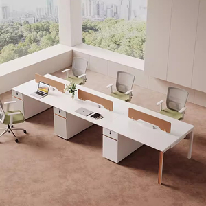 Nội Thất Văn Phòng Hiện Đại Modular Bàn Văn Phòng 2 3 4 6 Người Văn Phòng Workstation Tủ Cho Nhân Viên Không Gian Bảng Khung - Product Image 3