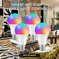 Ampoule LED Gradable Compatible Alexa Google OEM, Éclairage Intelligent Contrôlable via l'Application Tuya WiFi, Alimentation Électrique Secteur, Usage Domestique US