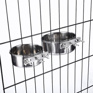 Unbreak 304 baja tahan karat tahan gigitan pengumpan hewan peliharaan untuk anjing kucing dan burung beo - Product Image 3