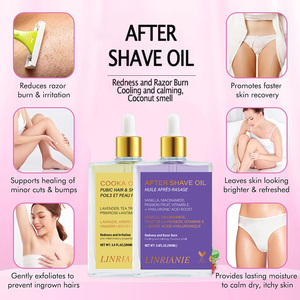 Huile de COOKA Huile après-rasage fraise vanille pour <span class=keywords><strong>femme</strong></span> Huile de rasage douce pour peau lisse Prévient le dessèchement des poils incarnés - Product Image 2