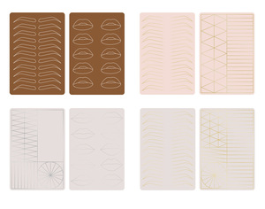 Private Label Tattoo <strong>Microblading</strong> Permanent Makeup <strong>Brows</strong> Thick Silicone Eyebrows Tattoo Latex Sheet Double Side Practice Skin - Product Image 2