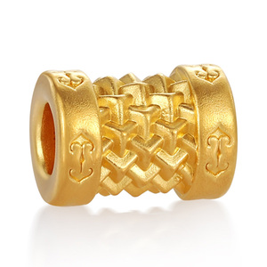 2025 nouveau design Unique 24k or pur dur or armure bracelet perlé bijoux en or haut de gamme - Product Image 1