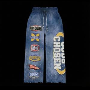 Custom Embroidery Patch Rhinestone Zip Up Hoodies And Sweatpants Vintage Cotton Sun Faded <strong>Tracksuit</strong> Graphic Acid Wash Hoodie - Product Image 6