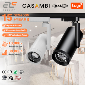 Projecteur LED sur rail dimmable anti-éblouissement 15W 25W 30W 35W, directement de l'usine, pour bureaux, hôtels et restaurants - Product Image 1