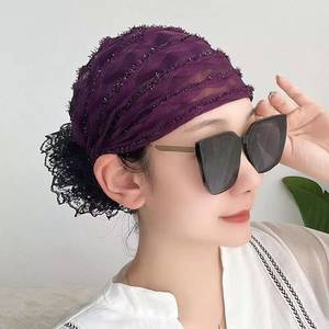 Pañuelo para la Cabeza Musulmán Árabe Ajustable para Mujer YASEEN, Gorro Elástico Modal con Cuerda para Atar - Product Image 5