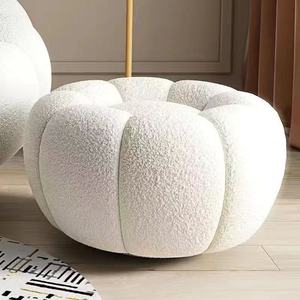Canapé paresseux style crème IStapromo Gifts, fauteuil inclinable ou convertible en lit, chaise de loisirs, canapé en tissu laine d'agneau, canapé simple - Product Image 2
