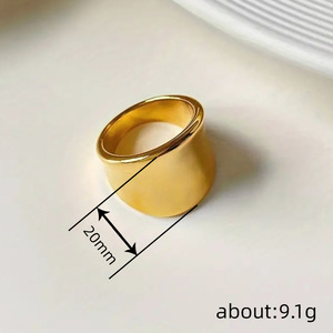 Anello Geometrico H489 in Argento, Minimalista Unisex per Uso Quotidiano, Anelli Raffinati - Product Image 5