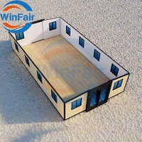 WinFair Container Homes Tiny House Maison pliable de luxe de 40 pieds Maisons de conteneurs extensibles en expansion depuis la Chine