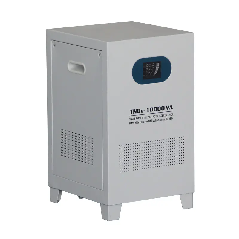 Tipo di controllo del servomotore stabilizzatore di tensione monofase TND 3KVA 5KVA 10KVA 15KVA 20KVA SVC stabilizzatore di tensione automatico