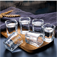 Vasos de Cristal sin Plomo al por Mayor, Estilo Clásico Moderno, Mini Vaso Resistente, Personalizable con Logotipo, Decoración Láser, para Bar en Casa