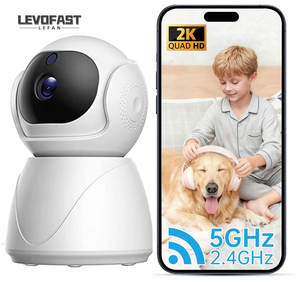 كاميرا أمان داخلية LEVOFAST بدقة 1080p عالية الوضوح مع خاصية التحريك والإمالة ورؤية ليلية وميكروفون مدمج ومشاهدة عن بعد وكشف الحركة عبر واي فاي - Product Image 1