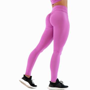 Custom Women's High Waist <b>Gym</b> Workout <b>Leggings</b> with Breathable <b>Scrunch</b> <b>Bum</b> Tights Solid Pattern Yoga Pants - Product Image 4