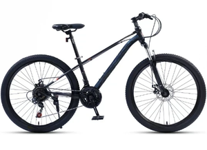 Vélo de montagne tout-terrain pour hommes et femmes, 21 vitesses, design étudiant, frein à disque, amortissement, fourche en acier, étanche, <span class=keywords><strong>26</strong></span> <span class=keywords><strong>pouces</strong></span> - Product Image 2
