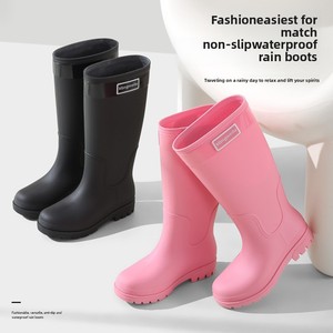 Nouvelles bottes <span class=keywords><strong>de</strong></span> pluie longues et tendance <span class=keywords><strong>pour</strong></span> femmes, imperméables, antidérapantes, idéales <span class=keywords><strong>pour</strong></span> la randonnée en <span class=keywords><strong>eau</strong></span>, la <span class=keywords><strong>mer</strong></span> et la forêt tropicale, <span class=keywords><strong>chaussures</strong></span> en PVC - Product Image 2