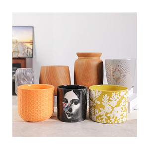 Mini pots de fleurs ronds en céramique, 20 pièces, nouveau design, porte-bougie, support de stylo, polyvalent - Product Image 1