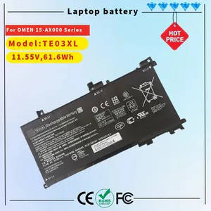 Batterie Te03XL 11.55V 61.6wh pour ordinateur portable <span class=keywords><strong>HP</strong></span> <span class=keywords><strong>Pavilion</strong></span> 15-Ax033dx 15-Ax000 Series 849910-850 Hstnn-Ub7a 849570-543 - Product Image 2