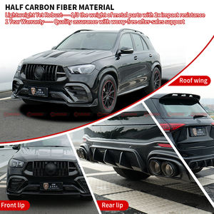 Faldas laterales de labio delantero estilo BB 800, alerón trasero, kit de carrocería de fibra de carbono seco para <span class=keywords><strong>Mercedes</strong></span> Bens Gle SUV C167 GLE53 GLE450 <span class=keywords><strong>GLE350</strong></span> - Product Image 5