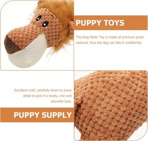 Juguetes para Masticar para Perros, Lindos, Duraderos e Indestructibles, Juguetes de Peluche Interactivos de Lujo con Sonido, 39x15cm, Lobos, Leones, Elefantes, Venta al Por Mayor de Fábrica - Product Image 2