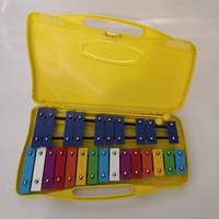 Xilófono de Percusión de 25 Tonos, Placa de Aluminio, 39x23x4.5cm, 1.3kg, Opciones Multicolor, Bolsa Incluida, Resistente
