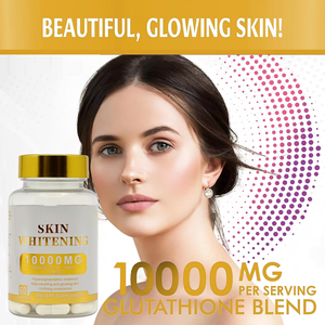 Capsules blanchissantes pour la peau, antioxydantes naturelles, 10000 mg de glutathion, collagène, vitamine C, pour éclaircir la peau foncée des femmes - Product Image 2