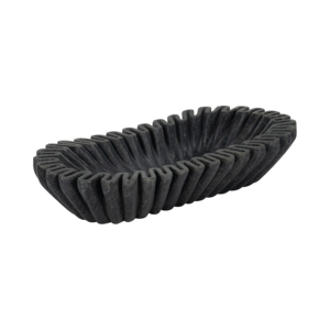 Bol décoratif en marbre ondulé pour centre de table, décoration de comptoir de cuisine, style sophistiqué - Product Image 3