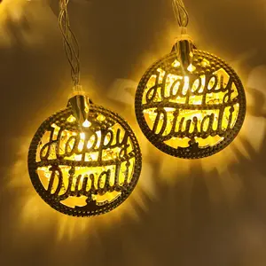 Diwali Party Decoration Battery Operated Diya Festival Lights Indoor Outdoor 10 LED Lights String Light